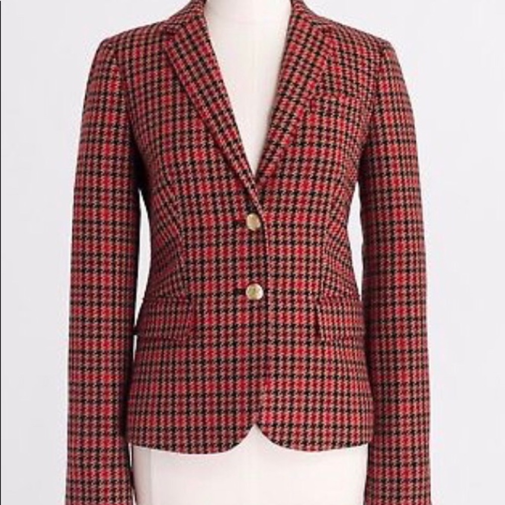 J.CREW Patterned Schoolboy Blazer NWT Size 8